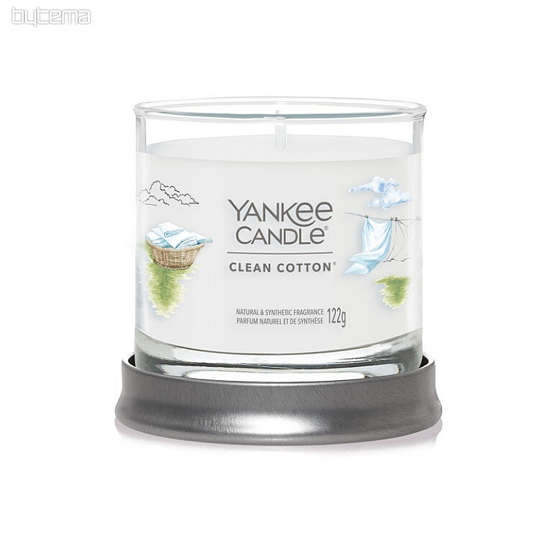 gyertya YANKEE CANDLE illat CLEAN COTTON TUMBER SMALL