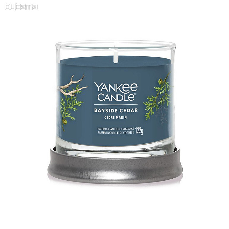 gyertya YANKEE CANDLE illat BAYSIDE CEDAR TUMBER SMALL