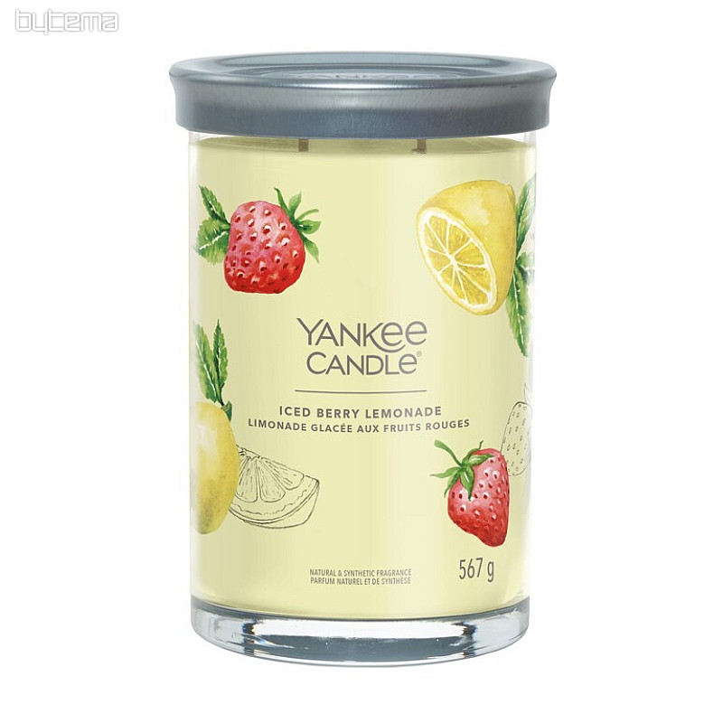 gyertya YANKEE CANDLE illat ICED BERRY LEMONADE TUMBER LARGE 2 kanóc