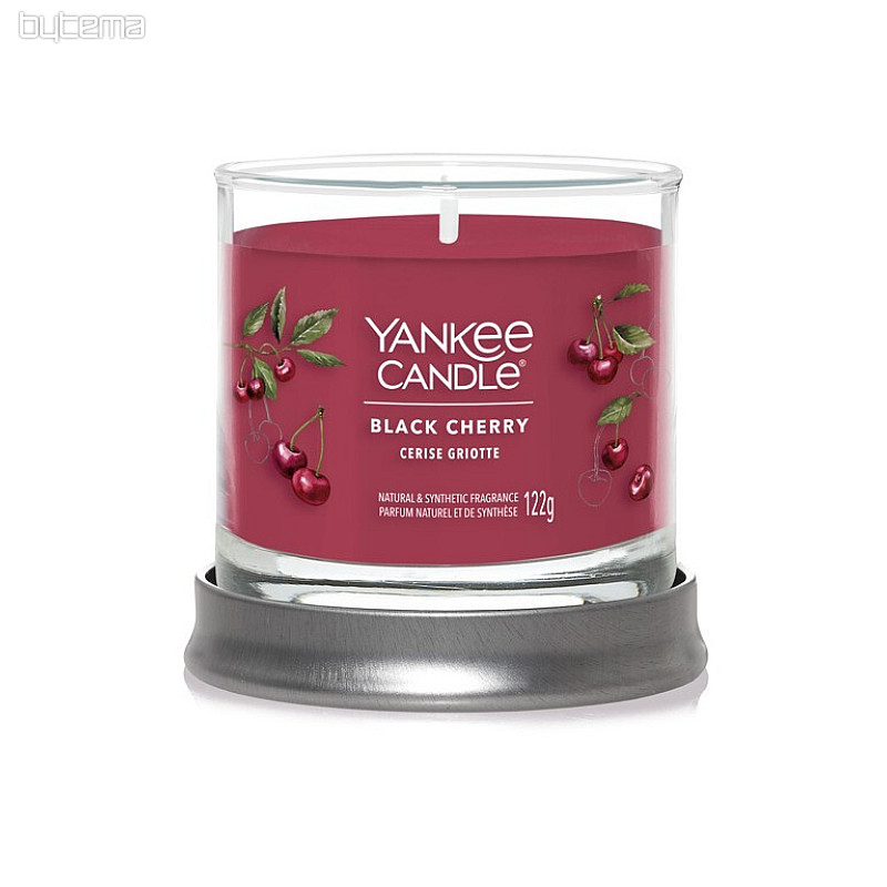 gyertya YANKEE CANDLE illat BLACK CHERRY TUMBER SMALL