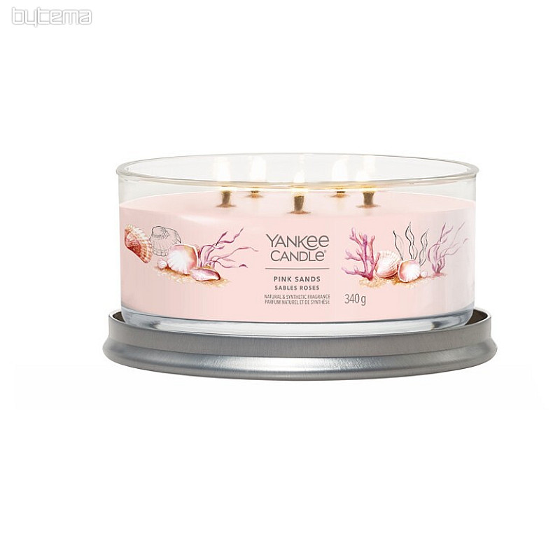 gyertya YANKEE CANDLE illat PINK SANDS TUMBER MEDIUM 5 kanóc