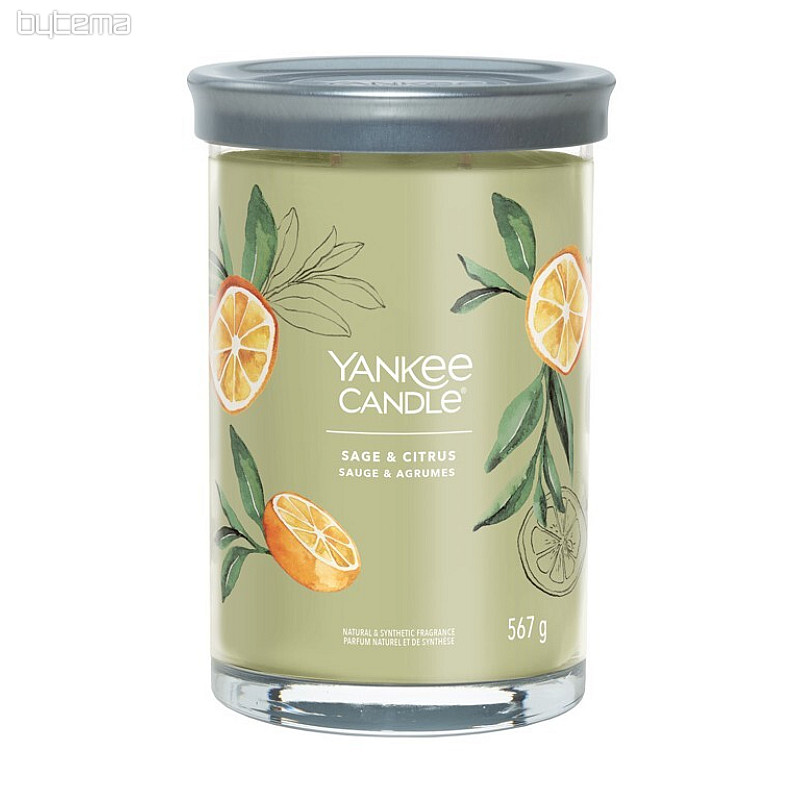 gyertya YANKEE CANDLE illat ZSÁLYA és CITRUS TUMBER LARGE 2 kanóc