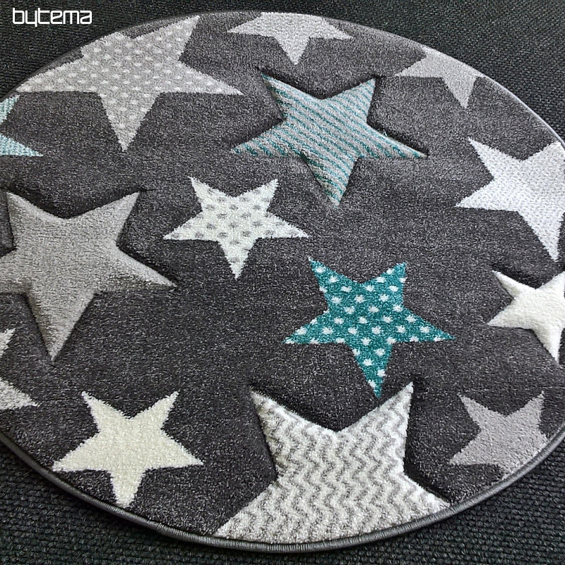 Gyerek kerek szőnyeg PASTEL Stars