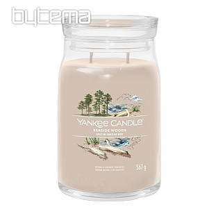 gyertya YANKEE CANDLE illat SEASIDE WOODS GLASS LARGE 2 kanóc