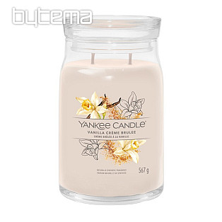 gyertya YANKEE CANDLE illat VANILLA CREME BRULÉE LARGE GLASS 2 kanóc