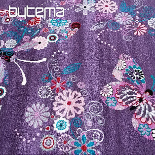 Gyermek szőnyeg BELLA Butterflies purple