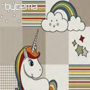 Gyerek darab szőnyeg Unicorn bézs