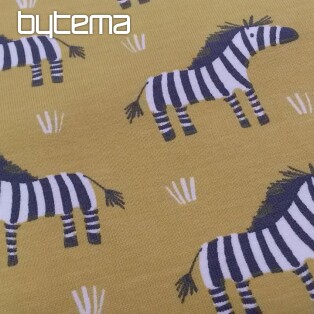 ZEBRA pamut kötött sárga-zöld