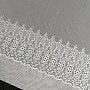 Luxus hímzett függöny Melania fehér 17560