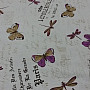 Dekoratív szövet MARIPOSAS pillangók