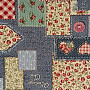 VINTAGE PATCHWORK gobelinszövet