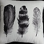 Párnahuzat FEATHER BLACK